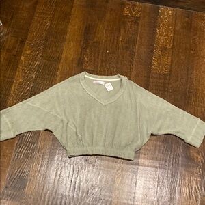 NET FP Beach oversized V-Neck Terry Sweater XS